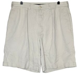 Vintage Polo Ralph Lauren Tyler Shorts Mens 35 Khaki Classic Chino Pleated 90s